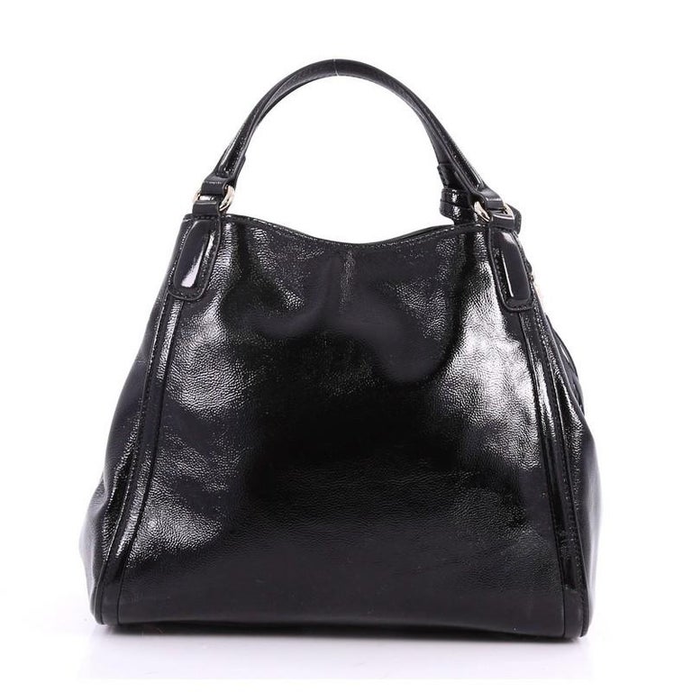 Gucci Soho Convertible Shoulder Bag Patent Small at 1stDibs