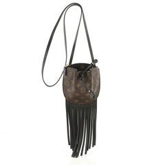 Louis Vuitton Fringed Noe Monogram Canvas with Leather Mini