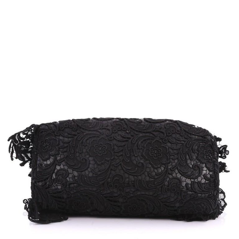 Prada Pizzo S Bowler Bag Lace and Leather Large at 1stDibs | prada pizzo  bag, prada lace bag
