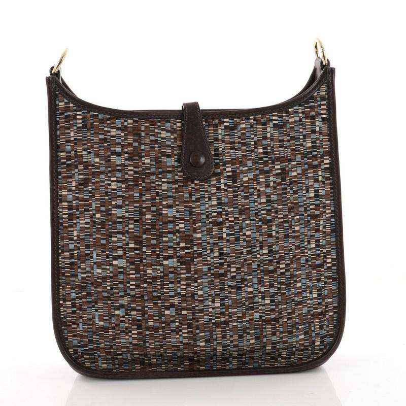 Hermes Evelyne Crossbody Gen I Vibrato and Barenia PM In Good Condition In NY, NY