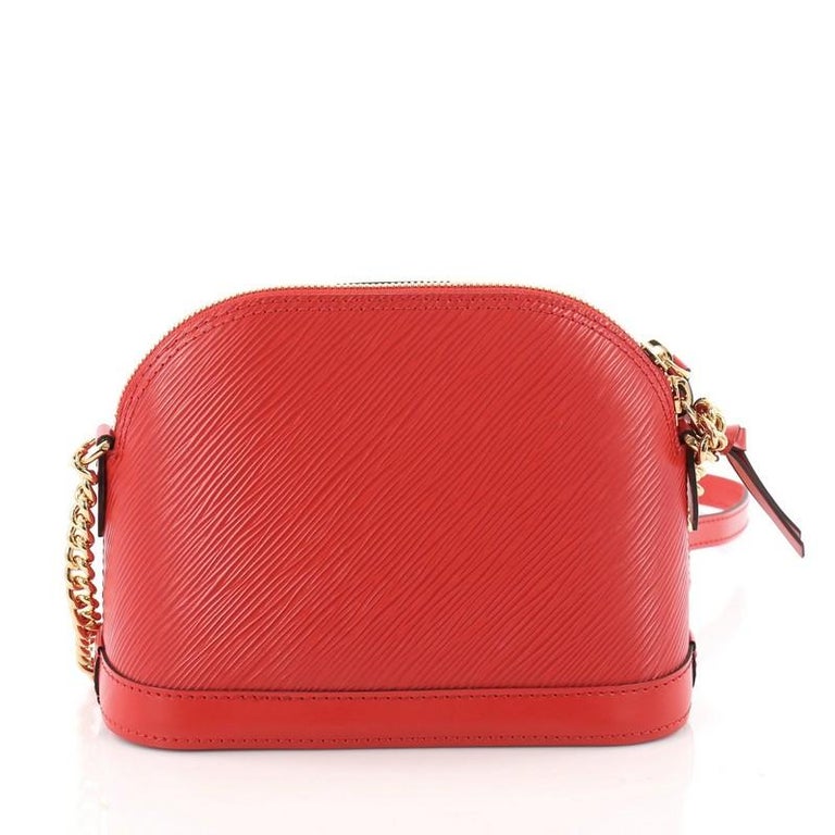 Louis Vuitton Alma Chain Handbag Epi Leather Mini at 1stdibs