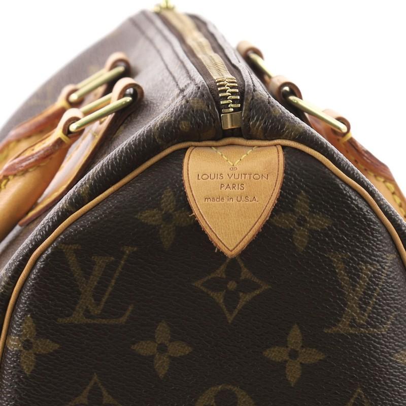 Louis Vuitton Speedy Handbag Monogram Canvas 25 4