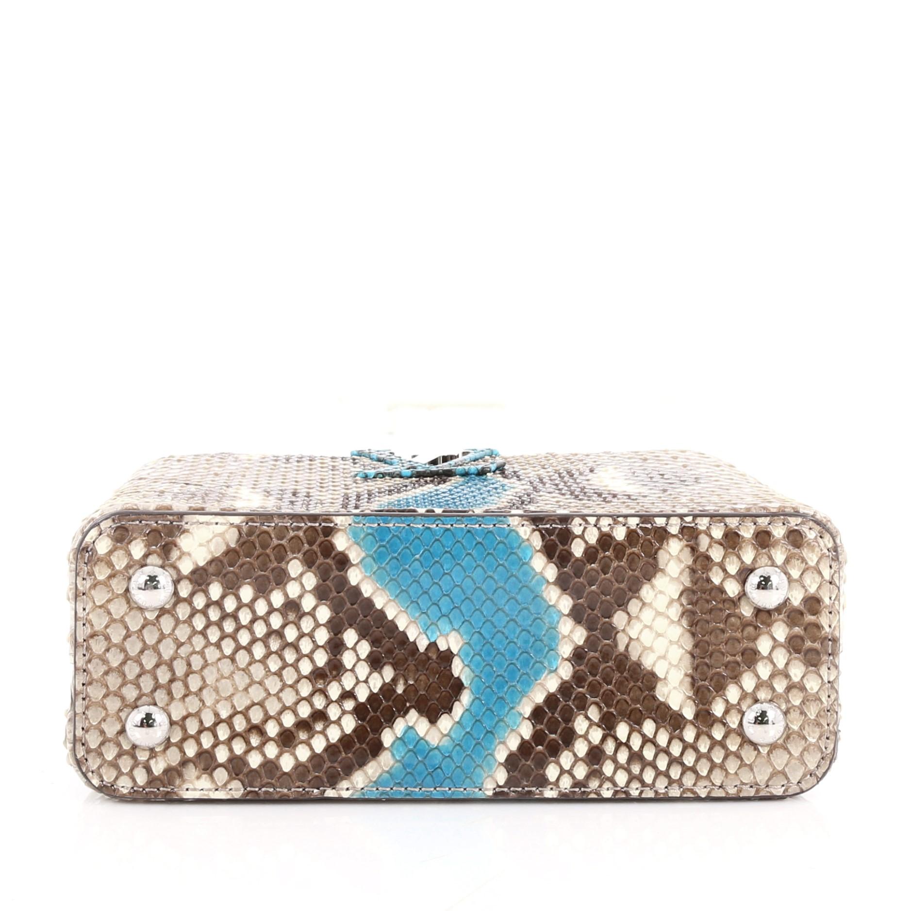 Women's  Louis Vuitton Capucines Handbag Python Mini 