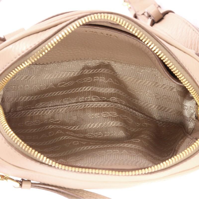 Brown  Prada Convertible Belt Bag Vitello Daino Small