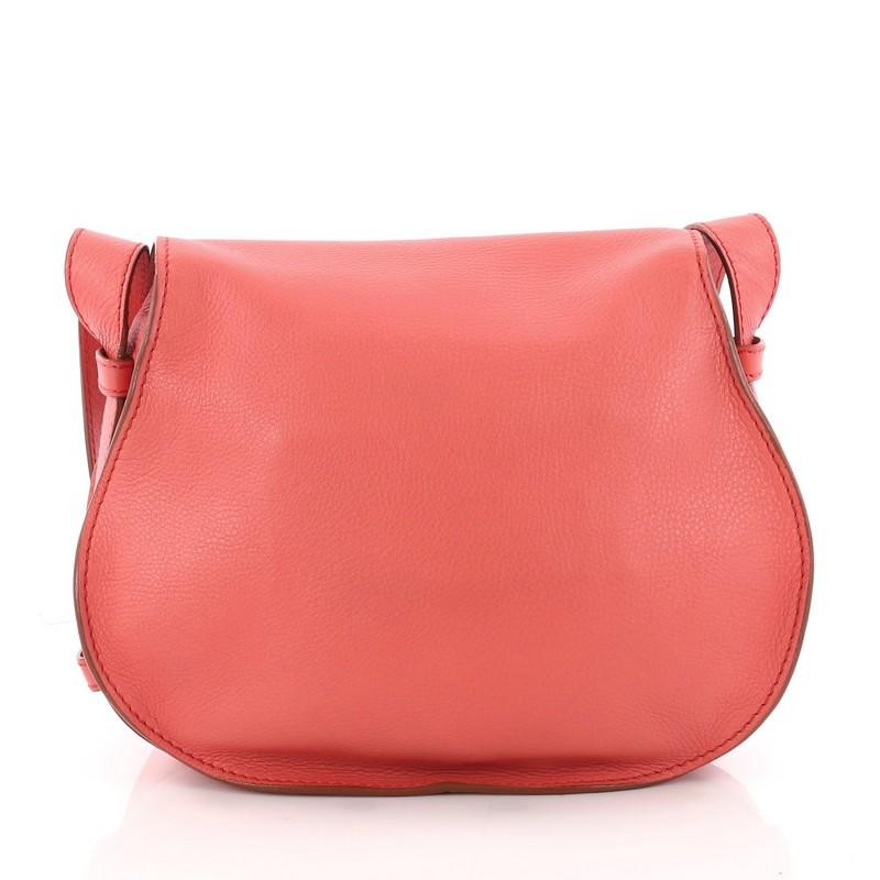 Orange Chloe Marcie Crossbody Bag Leather Medium