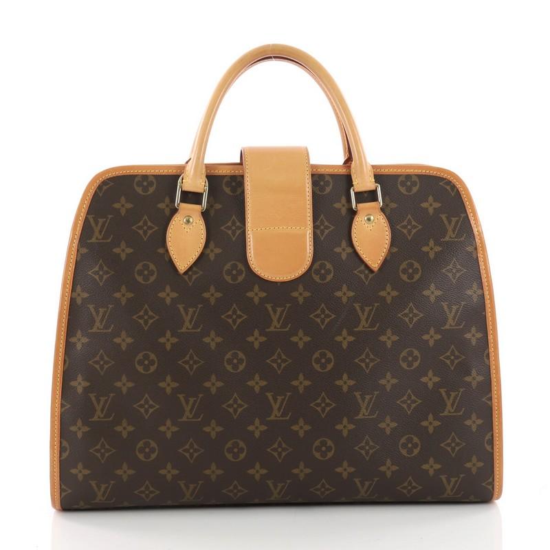 Louis Vuitton Rivoli Soft Monogram Canvas Briefcase  In Good Condition In NY, NY