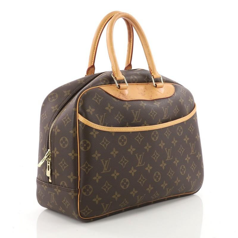 Black Louis Vuitton Deauville Monogram Canvas Handbag 