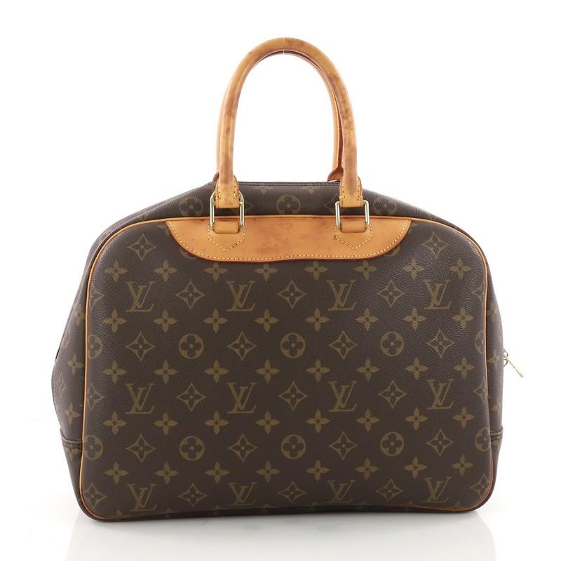 Louis Vuitton Deauville Monogram Canvas Handbag  In Good Condition In NY, NY