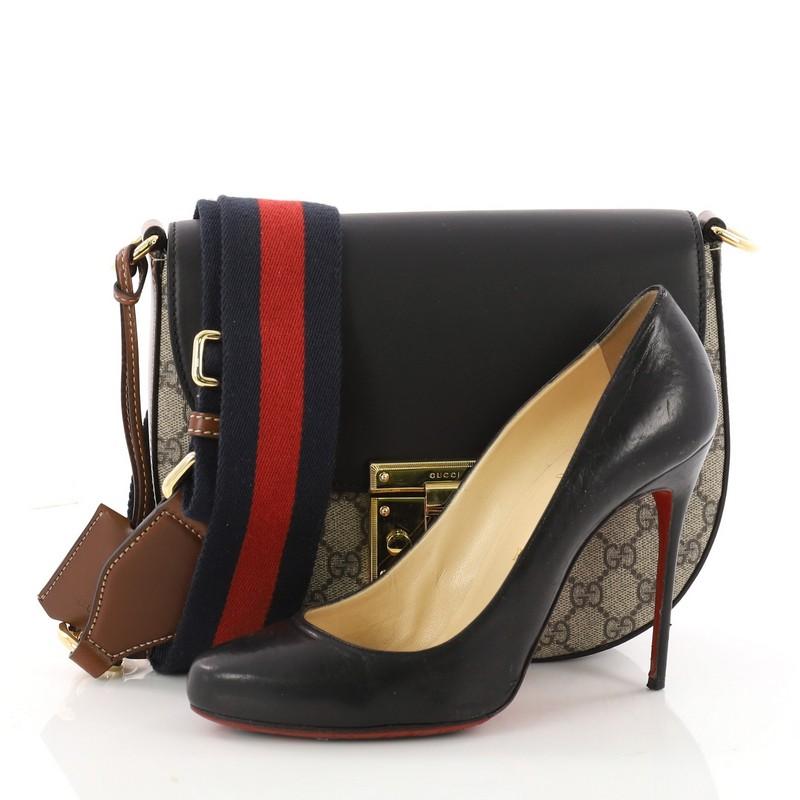 gucci padlock saddle bag
