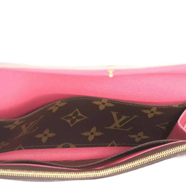 Louis Vuitton Clemence Wallet Limited Edition Bloom Flower Monogram Canvas  at 1stDibs