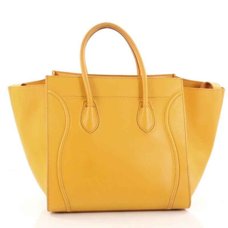 Celine Phantom Handbag Grainy Leather Medium  In Good Condition In NY, NY