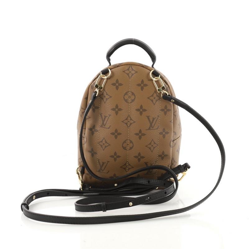 Louis Vuitton Palm Springs Backpack Reverse Monogram Canvas Mini  In Good Condition In NY, NY