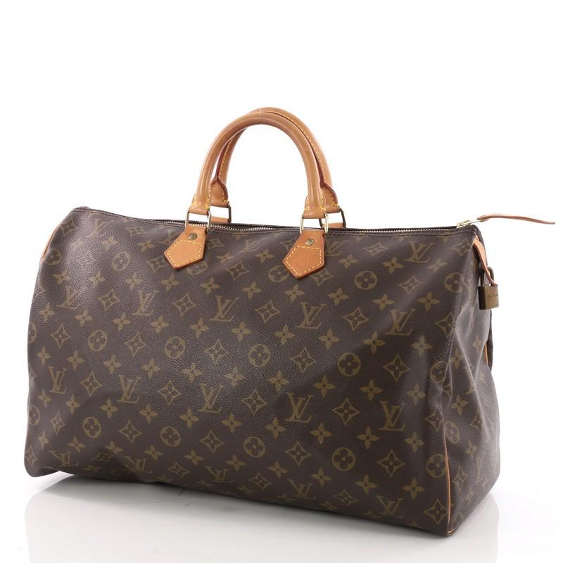 Louis Vuitton Speedy Handbag Monogram Canvas 40 2