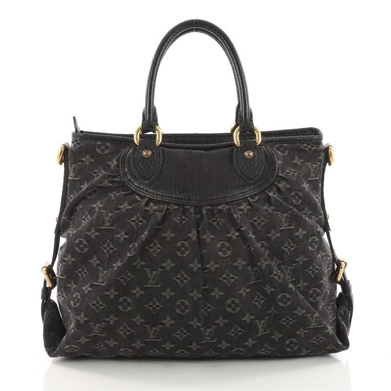 Louis Vuitton Neo Cabby Handbag Denim GM In Good Condition In NY, NY