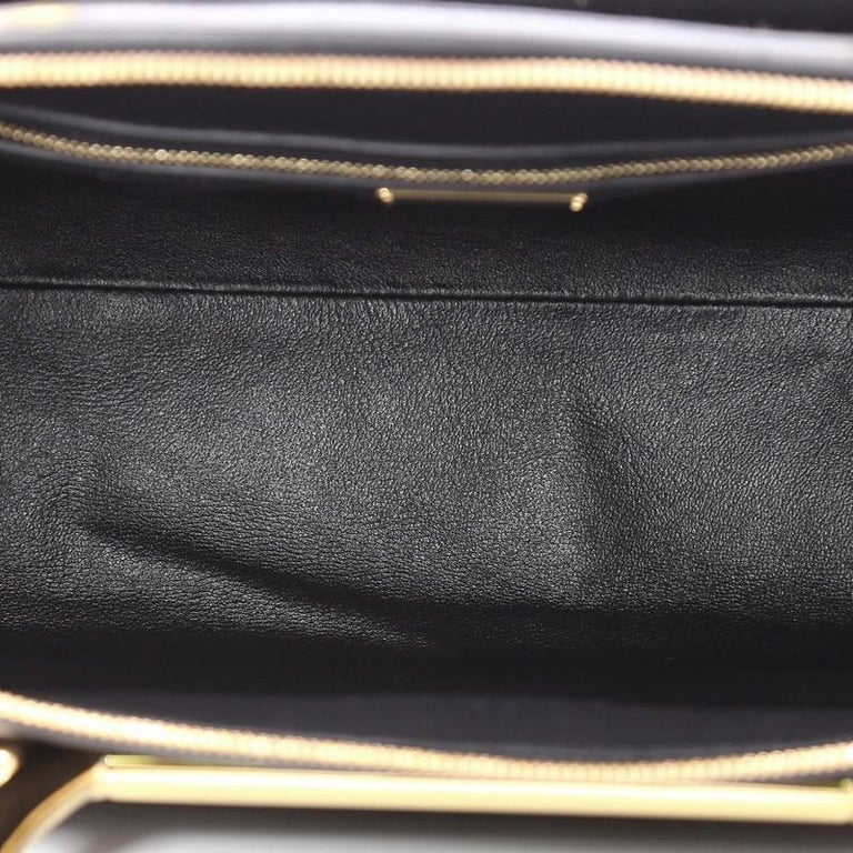 Salvatore Ferragamo Gancini Handle Bowler Bag Pony Hair And Leather 