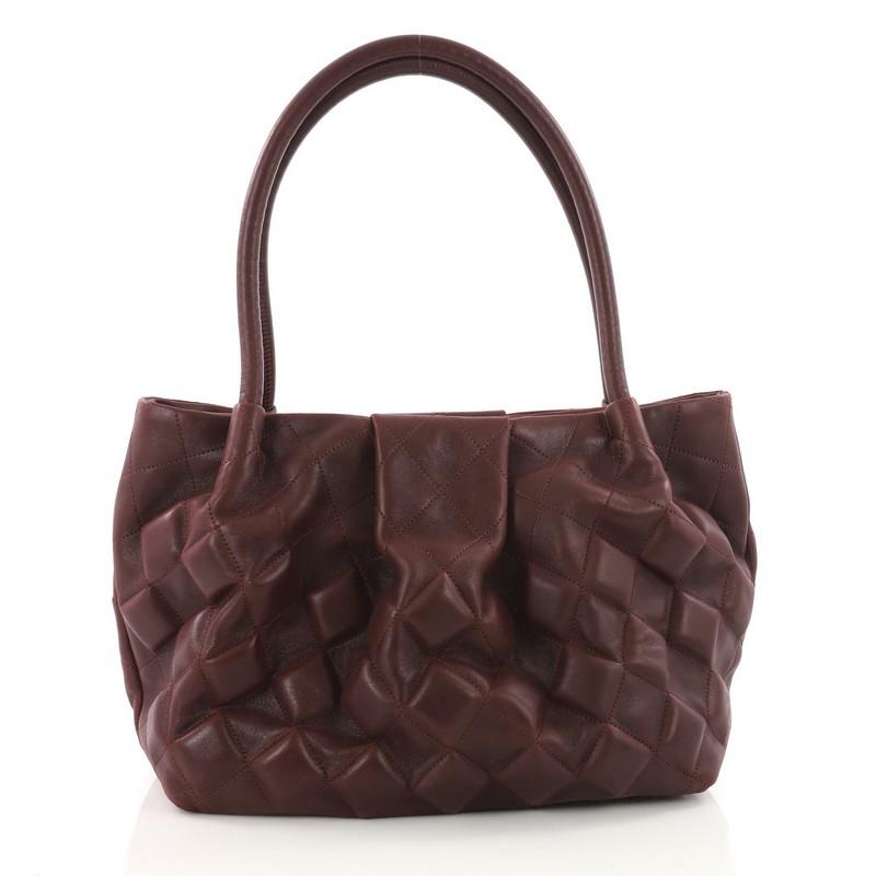 Chanel Sloane Square Tote 3D Quilted Calfskin Small  In Good Condition In NY, NY