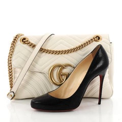 Gucci GG Marmont Flap Bag Matelasse Leather Medium