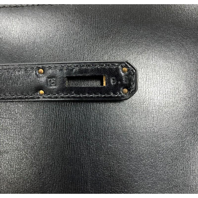 Hermes Kelly Handbag Black Box Calf with Gold Hardware 32 4