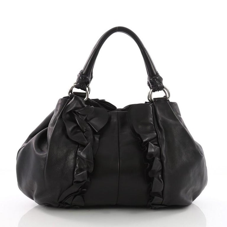 ruffles purple bag
