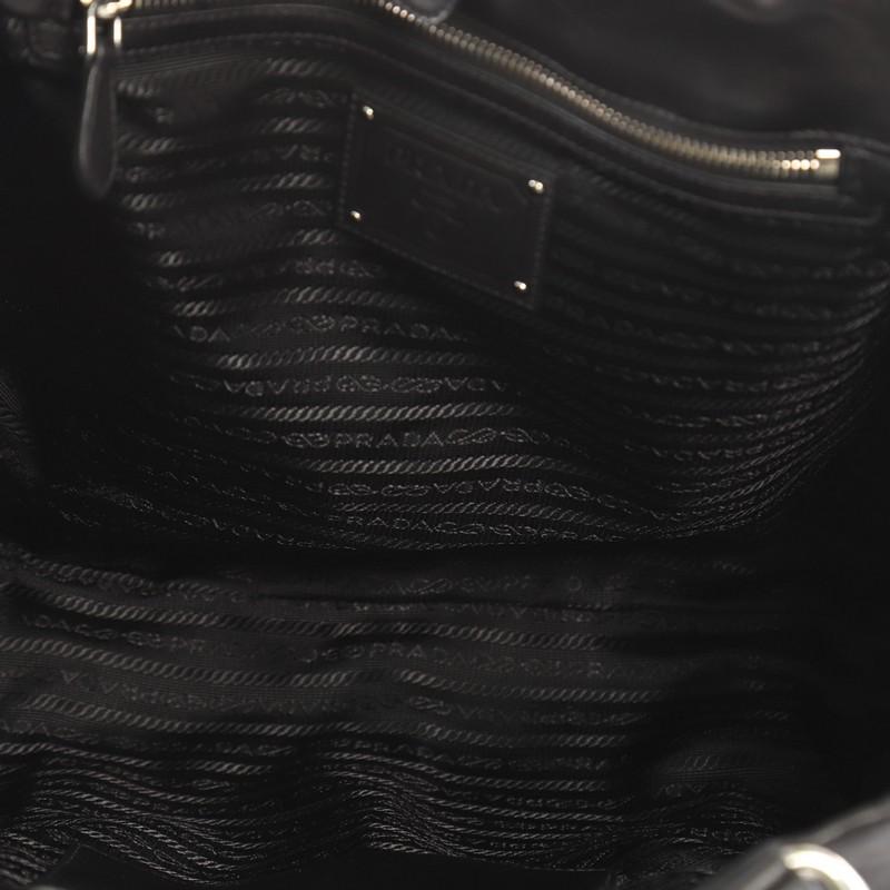 Prada Ruffle Shoulder Bag Leather Large 1