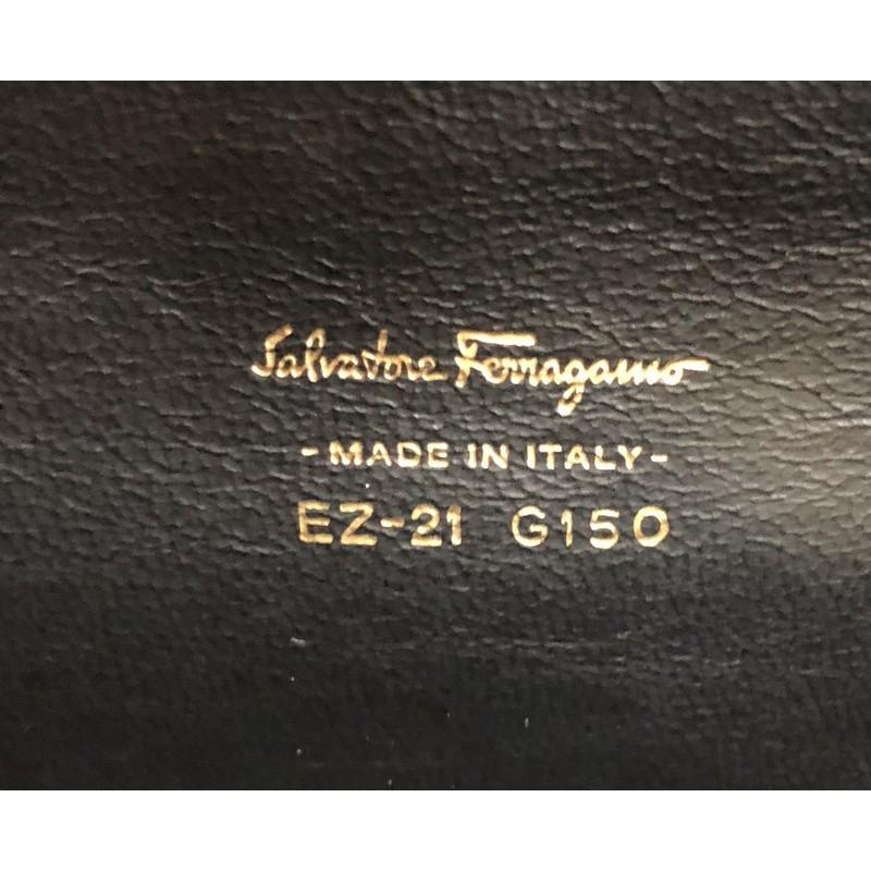 Salvatore Ferragamo Mara Tote Zigzag Suede and Leather Mini  2