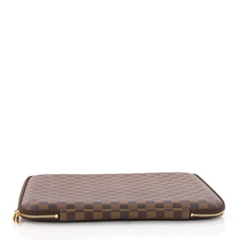Louis Vuitton Laptop Sleeve Damier 15 In Good Condition In NY, NY