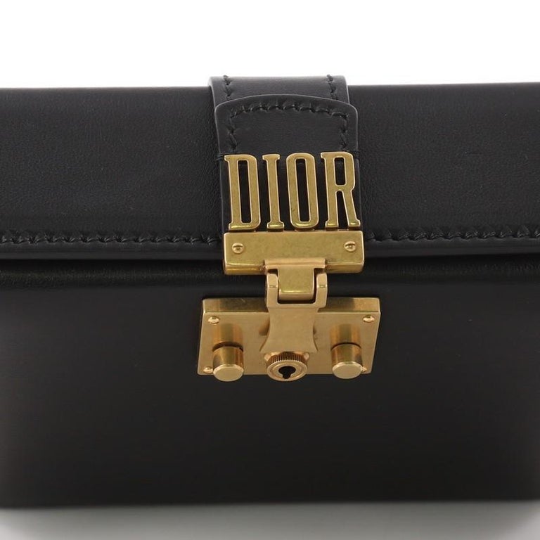 Christian Dior Dioraddict Lockbox Bag Leather Small at 1stDibs