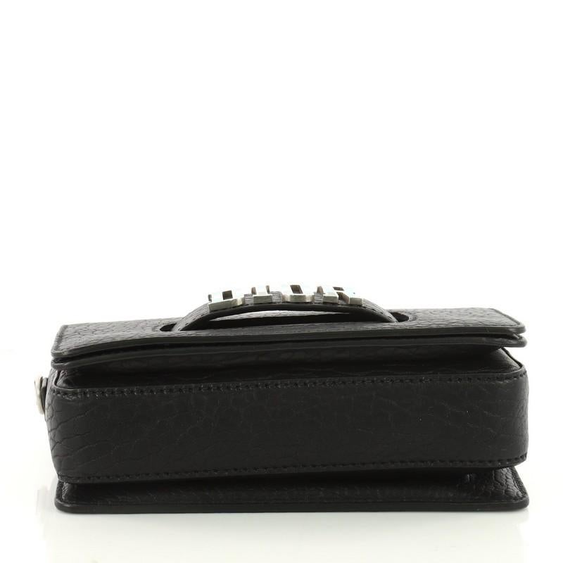 Black Christian Dior Dio(r)evolution Flap Bag Canyon Grained Lambskin