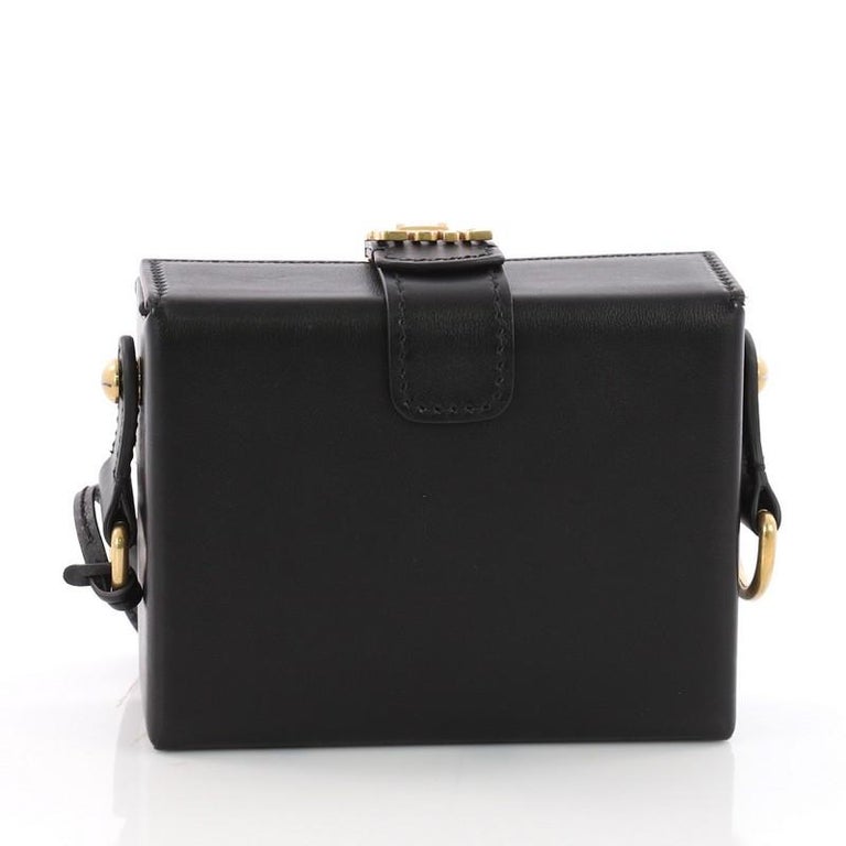 Christian Dior Dioraddict Lockbox Bag Leather Small at 1stdibs