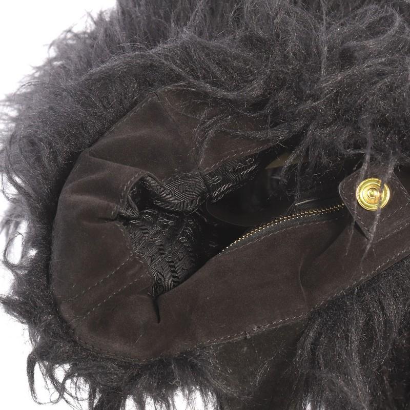  Prada Eco Kidassia Tote Faux Fur  In Good Condition In NY, NY