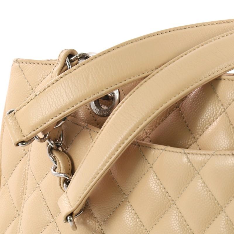 Chanel Grand Shopping Tote Quilted Caviar  3