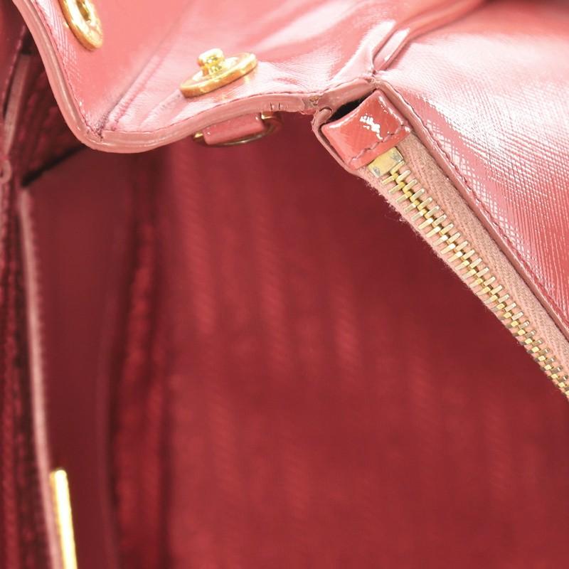 Prada Front Pocket Double Zip Lux Tote Saffiano Leather Medium 4