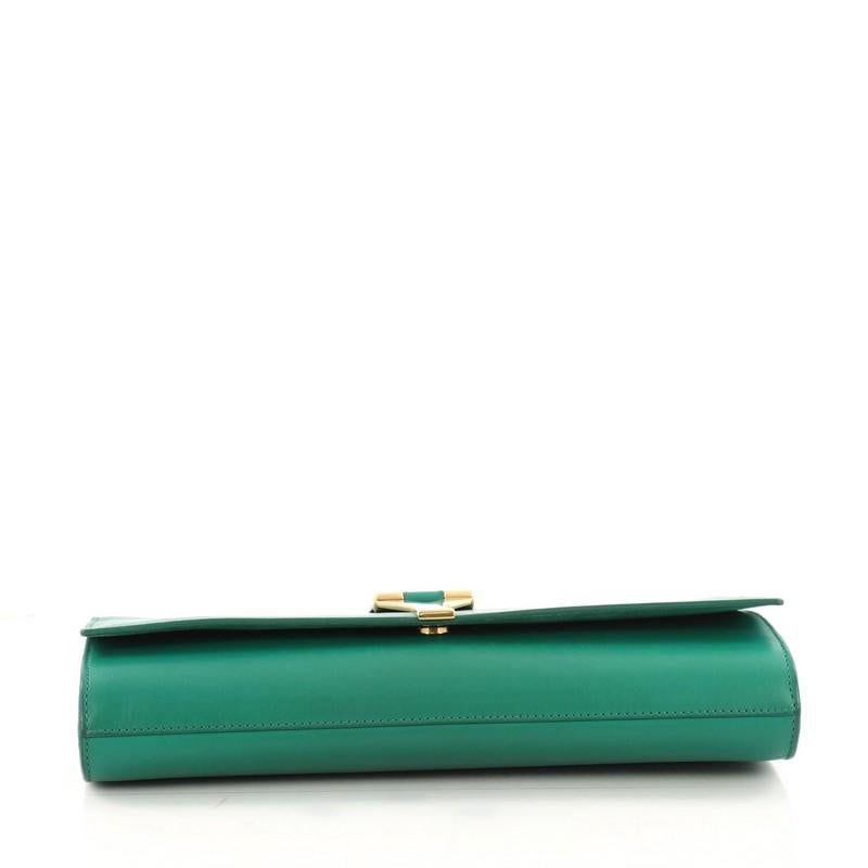 Women's Saint Laurent Chyc Clutch Leather