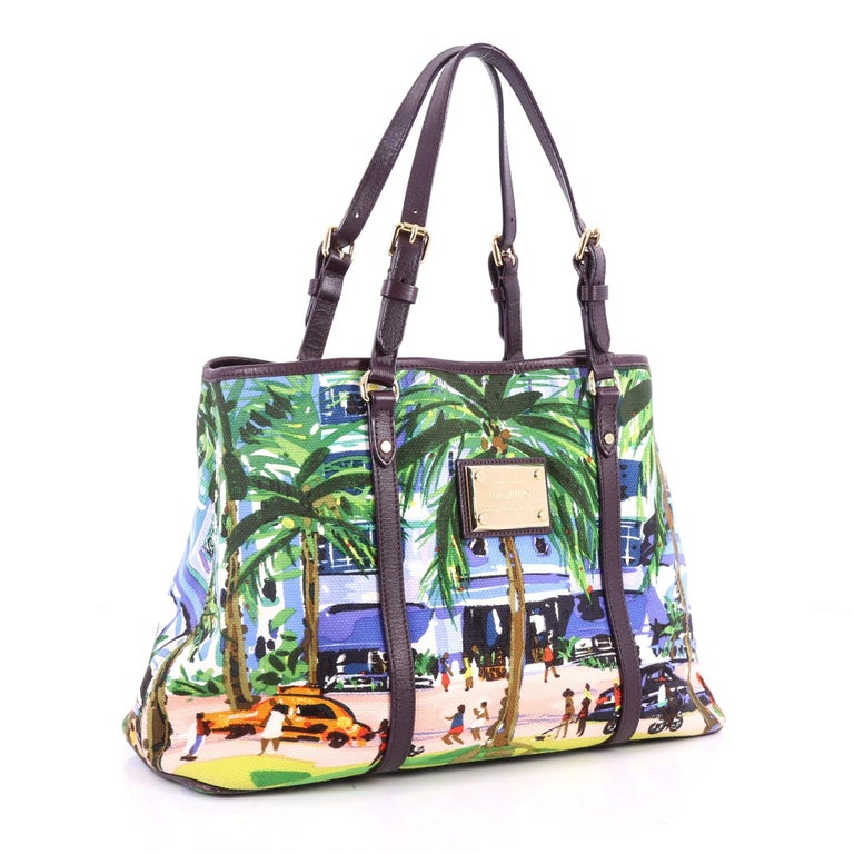 Louis Vuitton Ailleurs Cabas Limited Edition Printed Canvas PM at 1stdibs