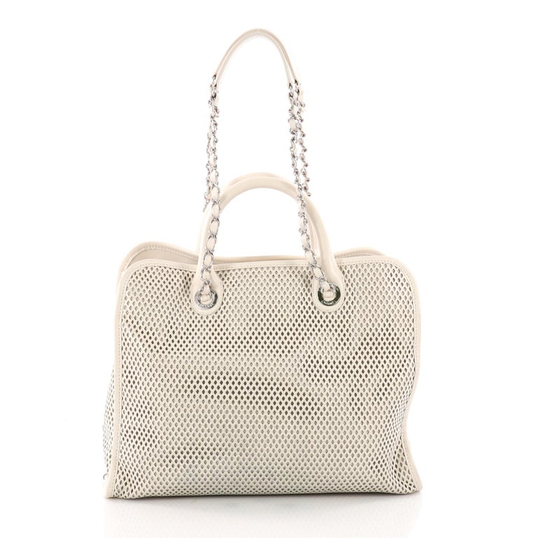 Chanel Up In The Air Convertible Tote Perforated Leather at 1stDibs