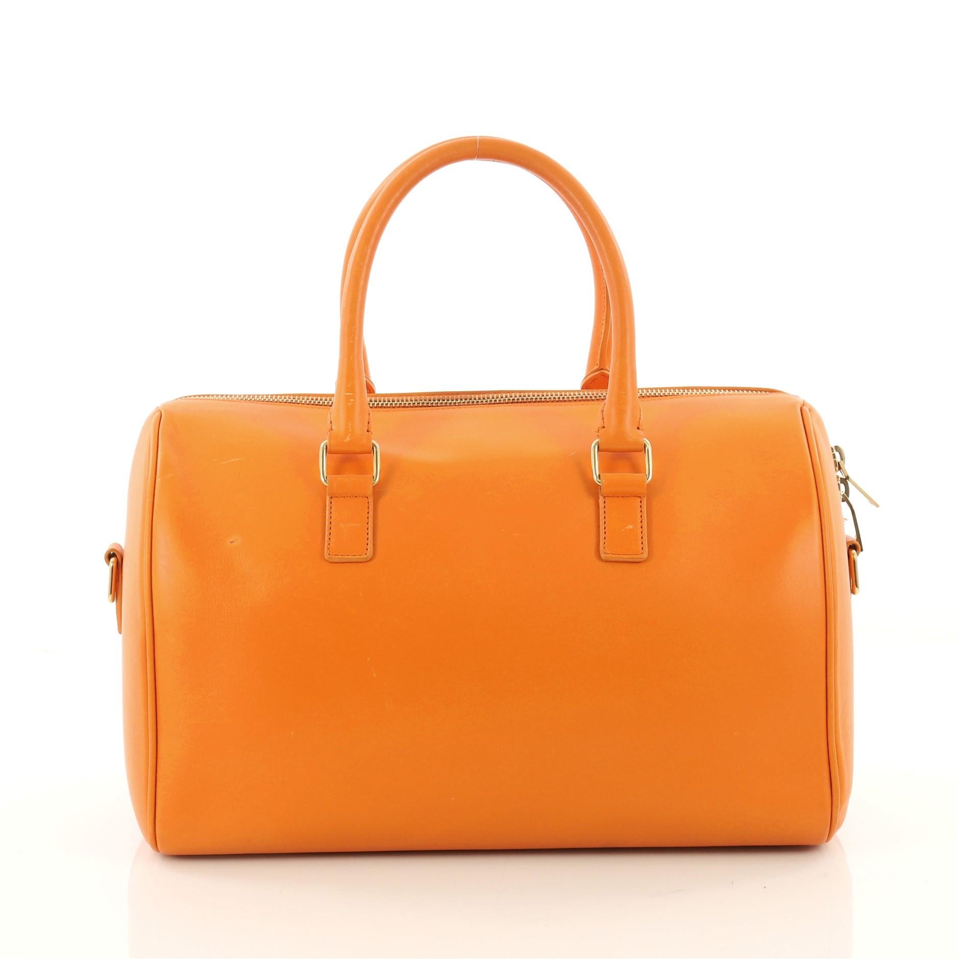 saint laurent classic duffle mini leather bag