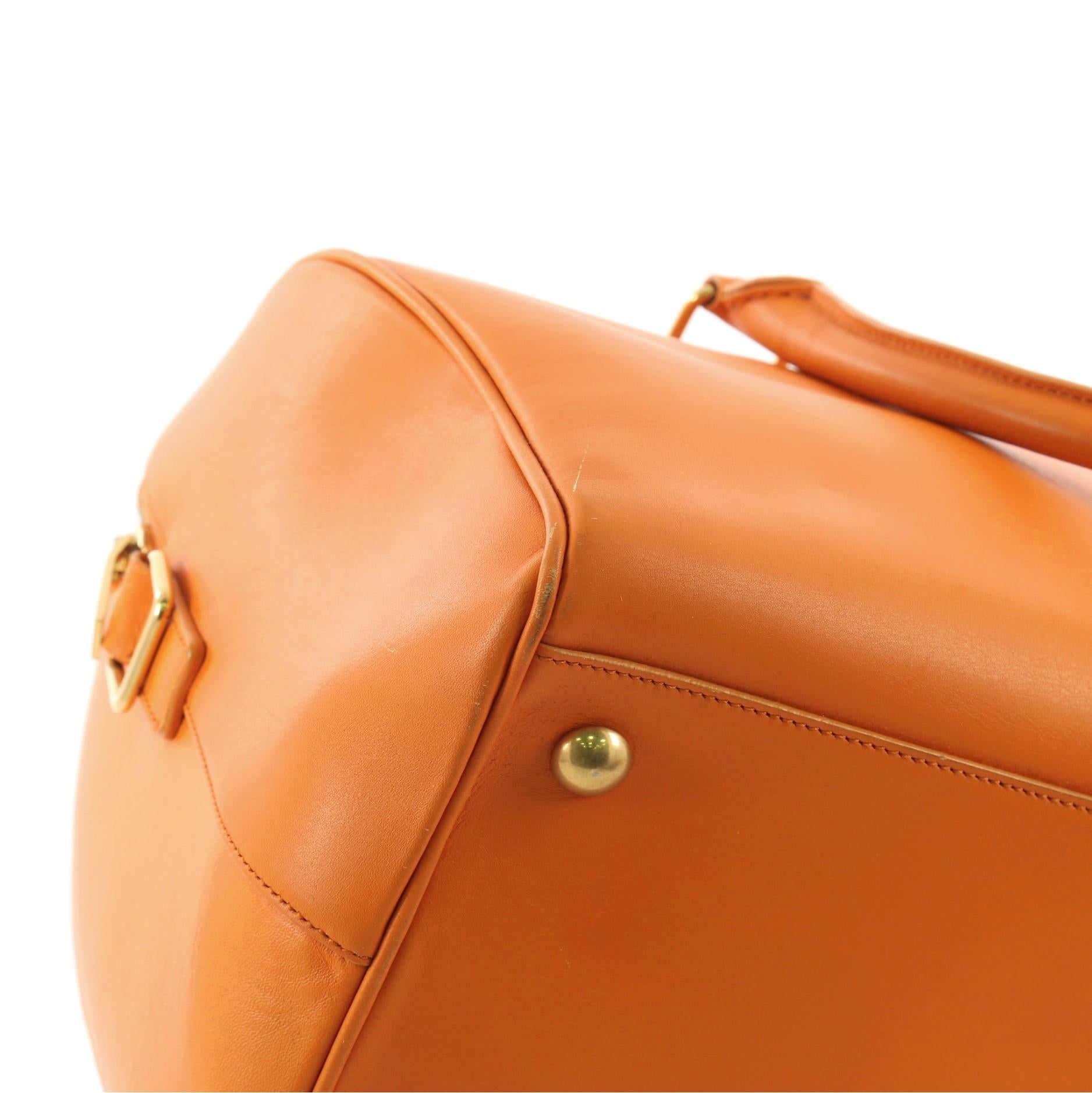 Saint Laurent Classic Duffle Bag Leather 12 In Good Condition In NY, NY