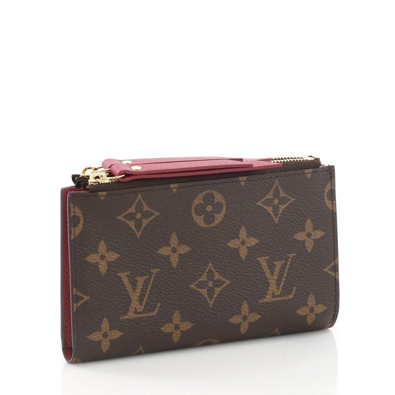 Black Louis Vuitton Adele Compact Wallet Monogram Canvas