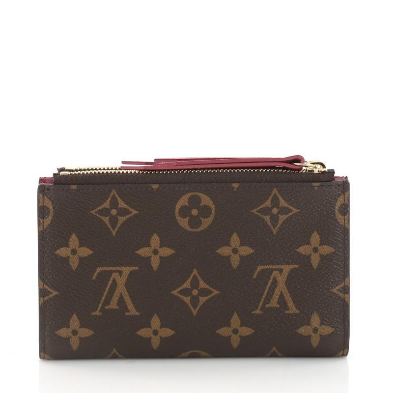 Louis Vuitton Adele Compact Wallet Monogram Canvas In Good Condition In NY, NY