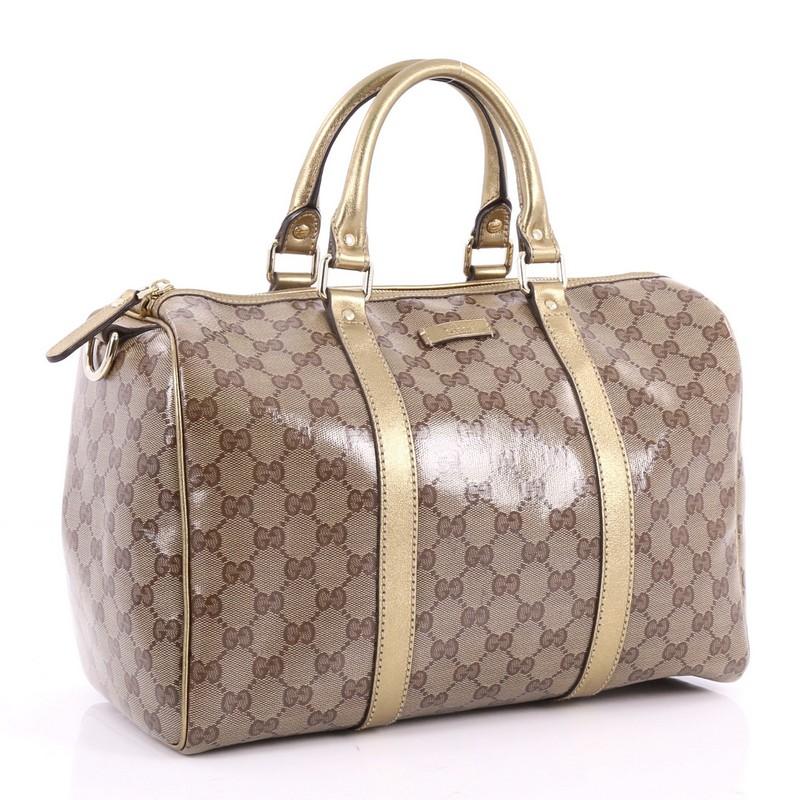 Gucci Joy Boston Bag GG Imprime Medium In Good Condition In NY, NY