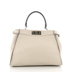 Fendi Selleria Peekaboo Handbag Leather Regular