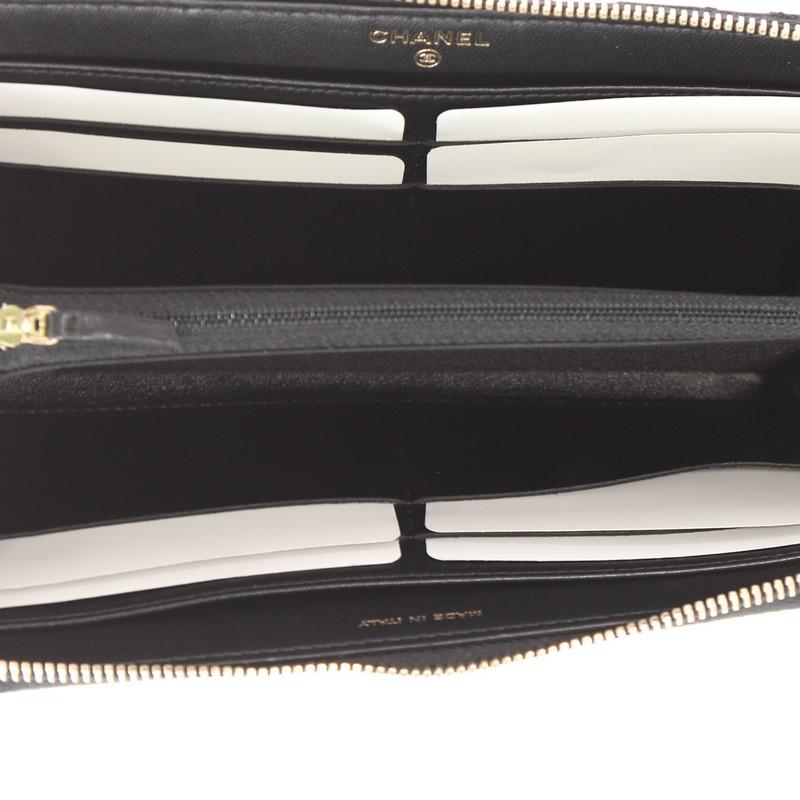 Chanel Pearl Zip Wallet Lambskin Long 1