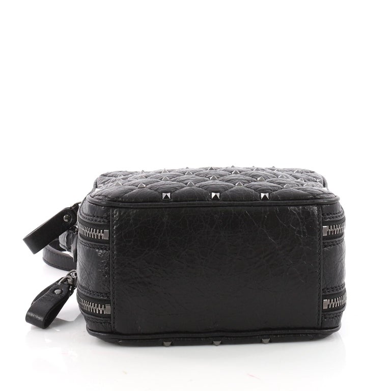 Valentino Rockstud Spike Camera Bag Quilted Leather Mini at 1stDibs