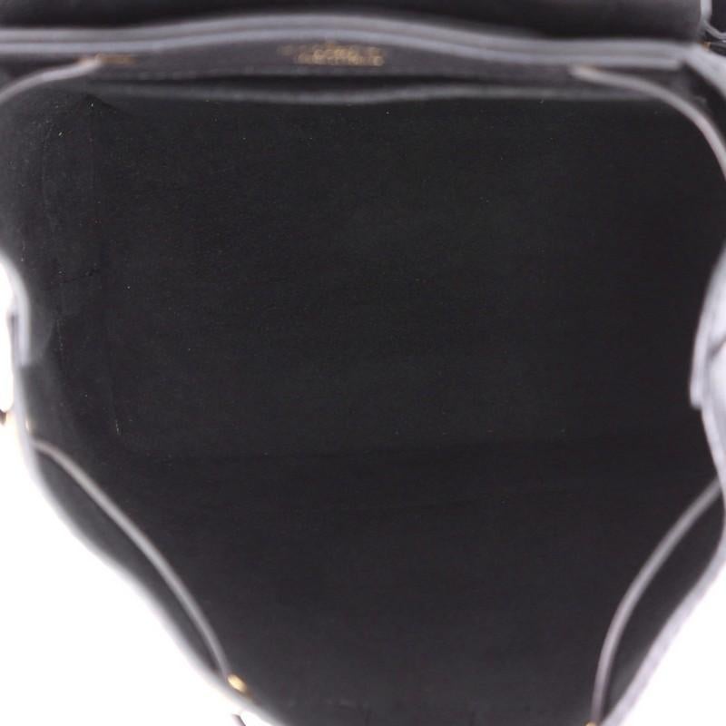 Black Louis Vuitton Lockme Backpack Leather Mini 