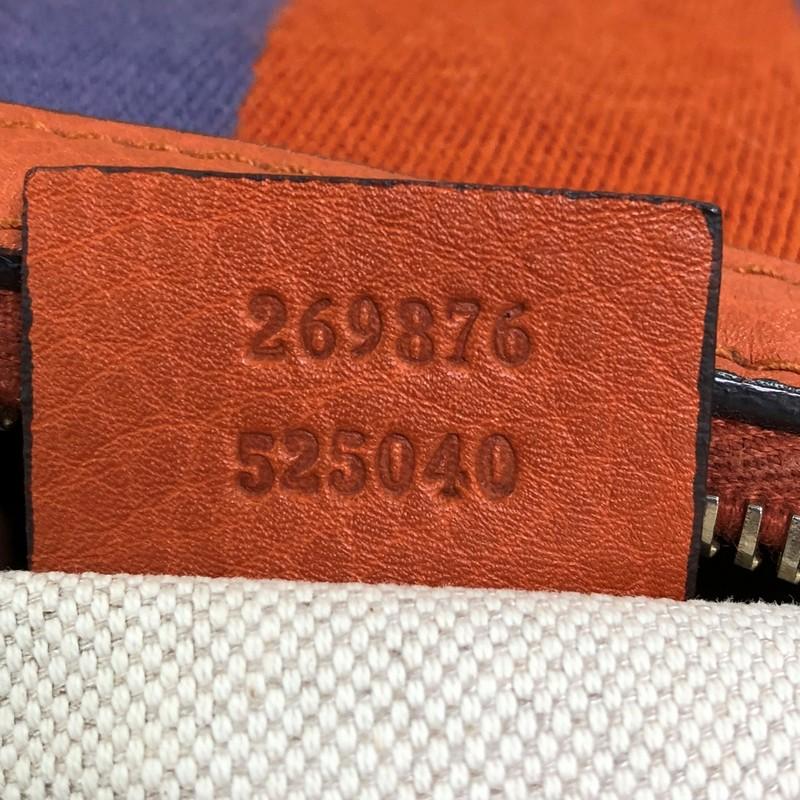 Gucci Vintage Web Boston Bag Leather Small 5