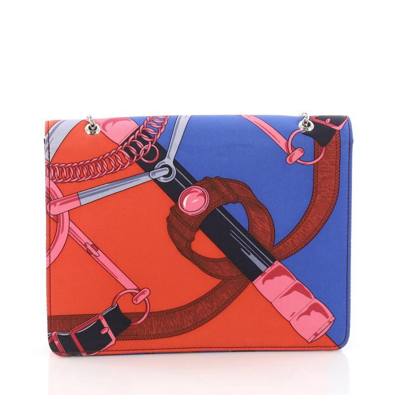 Hermes Catenina Handbag Printed Silk Small In Good Condition In NY, NY