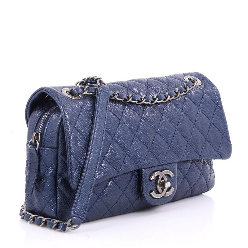 chanel easy flap caviar
