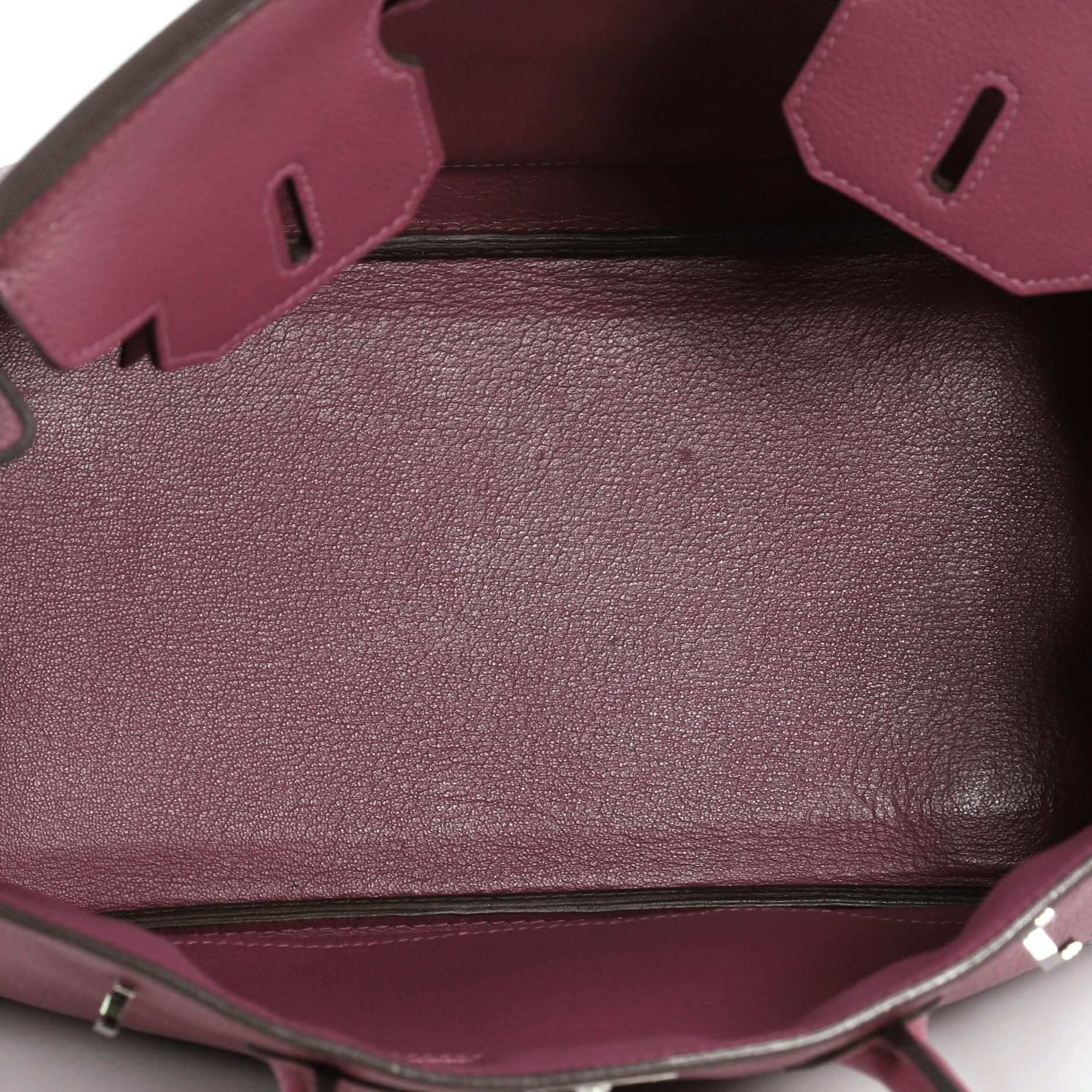 Hermes Birkin Handbag Cyclamen Togo with Palladium Hardware 30 4