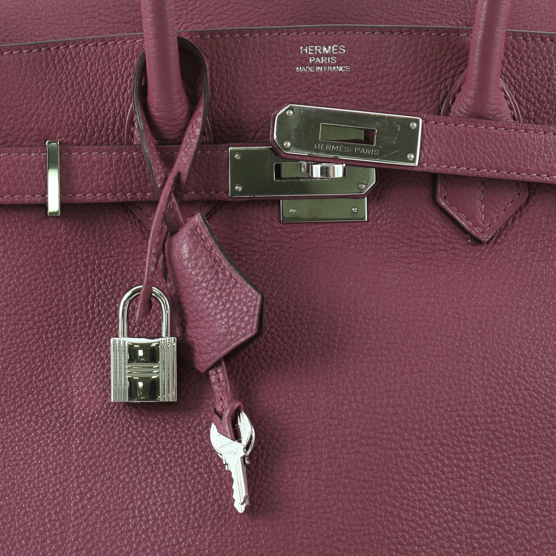 Hermes Birkin Handbag Cyclamen Togo with Palladium Hardware 30 1