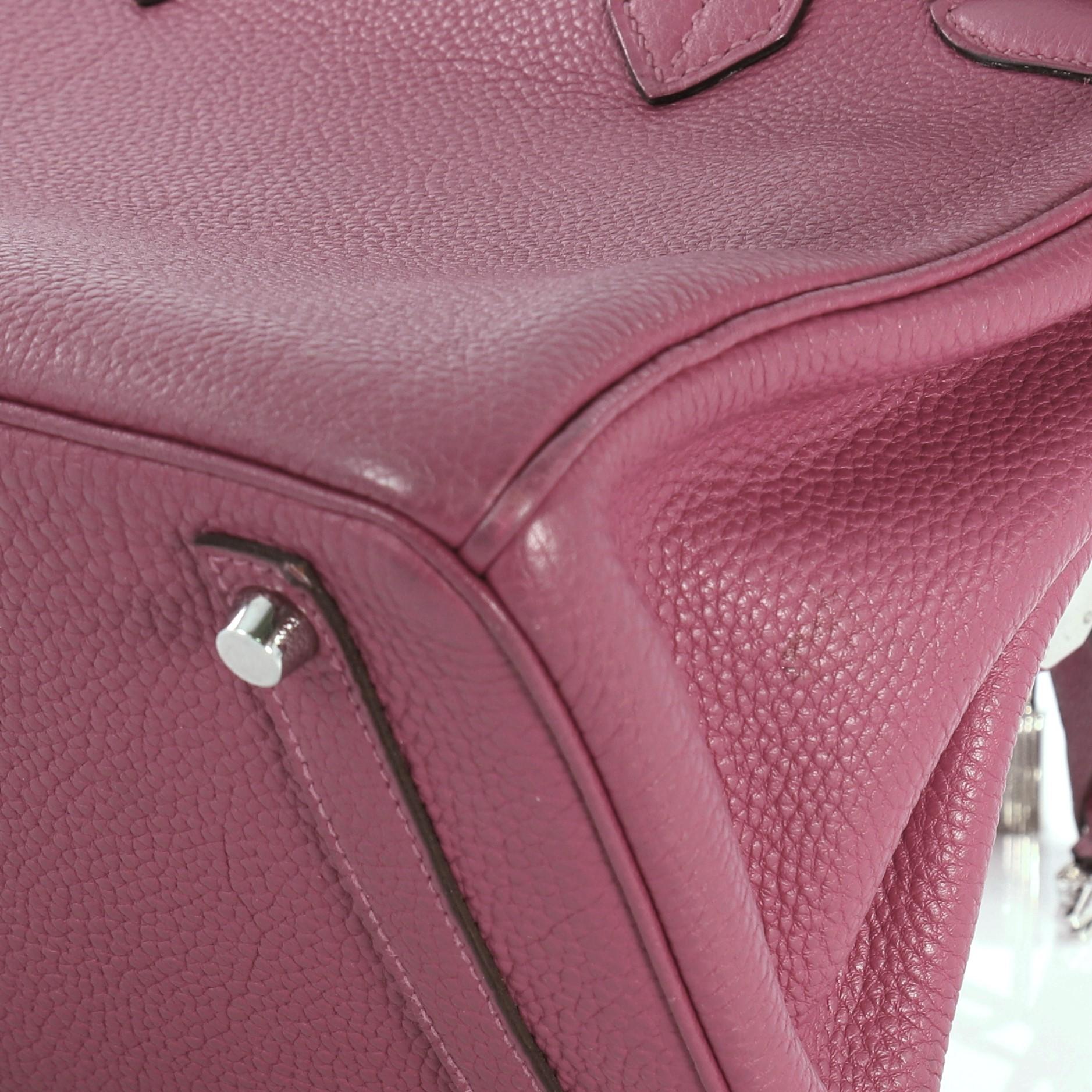 Hermes Birkin Handbag Cyclamen Togo with Palladium Hardware 30 2